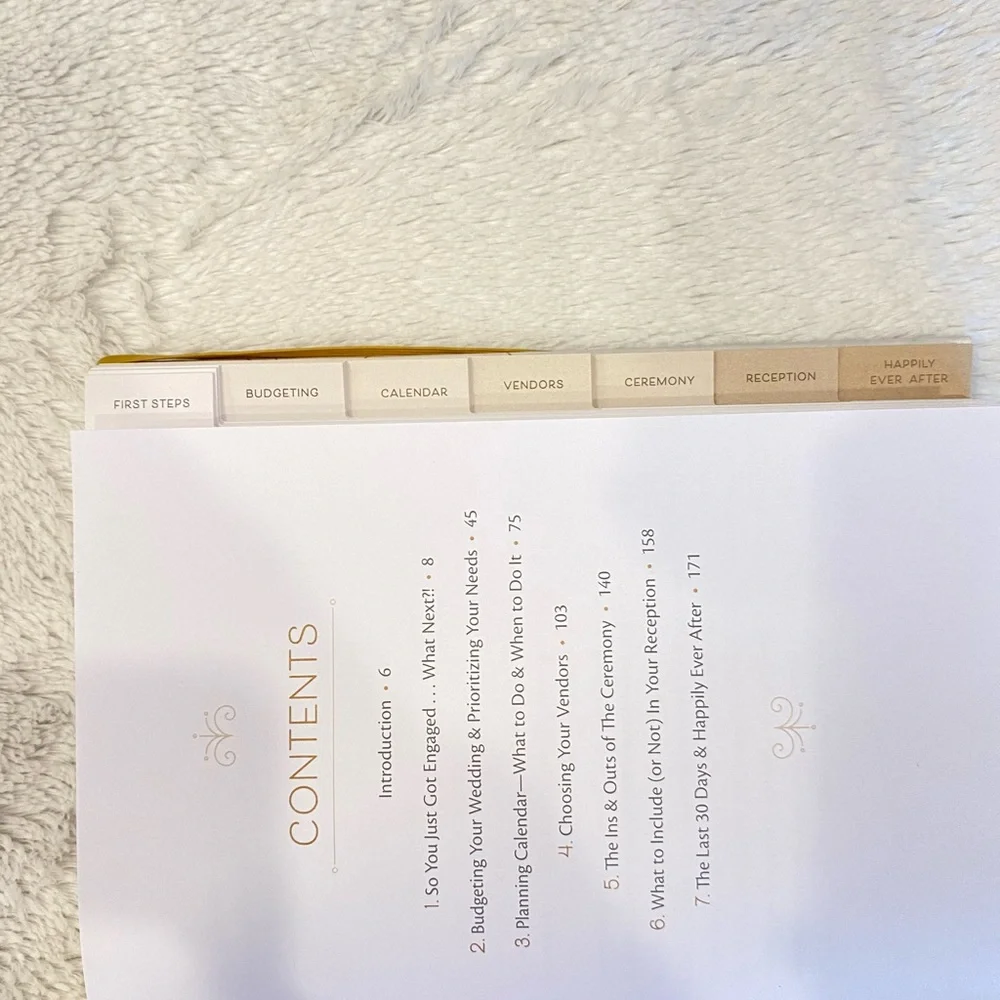 Wedding planner book